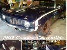 Classic 1969 Chevrolet Camaro project car convertible For Sale