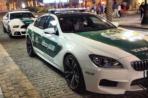 Dubai police bought 4 door BMW M6 Gran Coupe & Ford Mustang