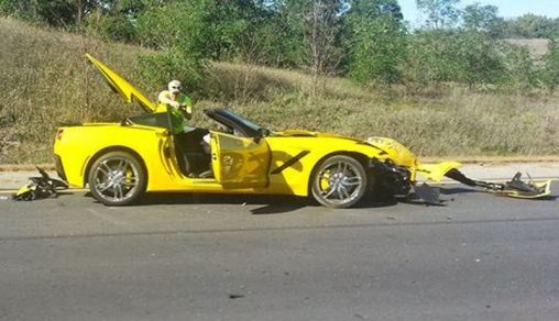 2014 Chevrolet Corvette Stingray crash occurred once again