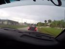 Epic road rage brake check on the road fails badly