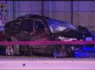 Lethal BMW Crash: Hits Police Car, Slams Into Building