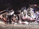 Ferrari completely destroyed – Two people seriously injured