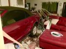 A 77-year-old man crashed his Ford Mustang into a house