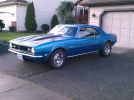Blue 1968 Chevrolet Camaro 327 auto with 350 turbo trans For Sale