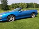 Blue 1999 Chevrolet Camaro V6 automatic convertible For Sale
