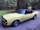 1st gen yellow 1968 Chevrolet Camaro RS convertible For Sale
