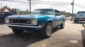 Restored Blue 1968 Chevrolet Camaro 327cid motor 275hp For Sale (1)