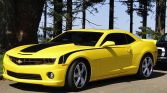 Yellow 2010 Chevrolet Camaro 2SSRS low miles manual For Sale (1)