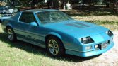 Bright Blue 1985 Chevrolet Camaro IROC-Z low miles For Sale (3)