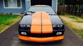 1990 Chevrolet Camaro Z28 black whugger orange stripes For Sale (1)