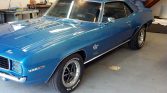 Blue 1969 Chevrolet Camaro SS with 396 ci motor For Sale (3)