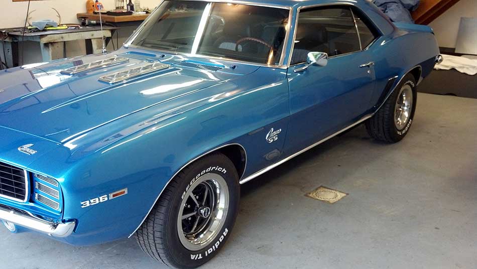 1969 Camaro Blue.