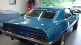 Blue 1969 Chevrolet Camaro SS with 396 ci motor For Sale (4)