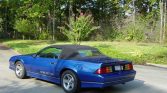 Blue 1989 Chevrolet Camaro IROC-Z Convertible 305 V8 For Sale (1)