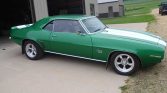 Rallye Green with white stripes 1969 Chevrolet Camaro For Sale 1