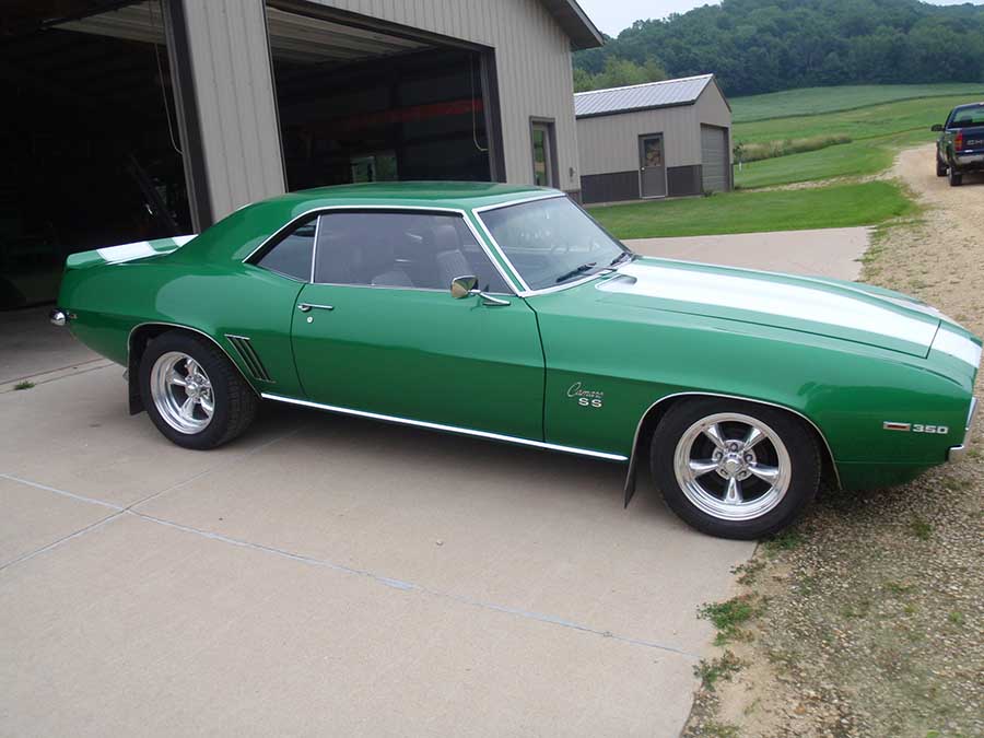 Rallye Green With White Stripes 1969 Chevrolet Camaro For Sale