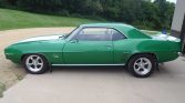 Rallye Green with white stripes 1969 Chevrolet Camaro For Sale 7