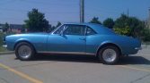 Blue 1st gen 1967 Chevrolet Camaro RSSS For Sale (7)
