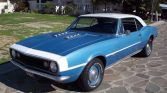 Marina Blue 1967 Chevrolet Camaro V8 automatic For Sale (1)