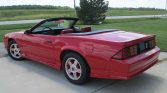 Red 3rd gen 1991 Chevrolet Camaro convertible For Sale (1)