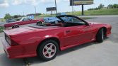 Red 3rd gen 1991 Chevrolet Camaro convertible For Sale (4)