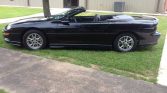 Black on black 2002 Chevrolet Camaro Z28 convertible For Sale (9)