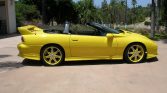 Yellow 1994 Chevrolet Camaro Z28 LT1 convertible For Sale (6)