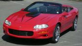 4th gen red 2000 Z28 SS Chevrolet Camaro convertible For Sale (9)