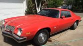 2nd gen red 1974 Chevrolet Camaro 3spd manual For Sale (1)