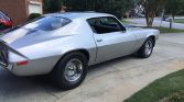 Classic 2nd gen silver 1973 Chevrolet Camaro 350 For Sale (4)