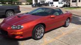 Sunset Orange Met 2002 Chevrolet Camaro SS convertible For Sale (3)