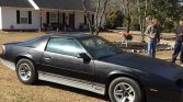 Flat black 1986 Chevrolet Camaro Z28 automatic For Sale (7)