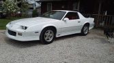 3rd gen white 1990 Chevrolet Camaro RS V8 automatic For Sale