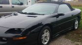 4th gen black 1996 Chevrolet Camaro Z28 convertible For Sale