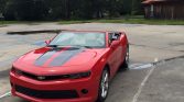 5th gen red 2015 Chevrolet Camaro RS convertible For Sale