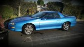 4th gen blue 1996 Chevrolet Camaro V6 automatic For Sale