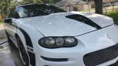 4th gen white 1999 Chevrolet Camaro Z28 SS clone For Sale