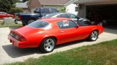 2nd gen red 1979 Chevrolet Camaro LS1 4spd auto For Sale