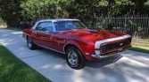 1st gen red 1968 Chevrolet Camaro RS convertible V8 For Sale