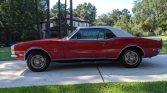 1st gen red 1968 Chevrolet Camaro RS convertible V8 For Sale