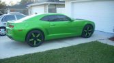 5th gen green 2010 Chevrolet Camaro 6spd manual V6 For Sale