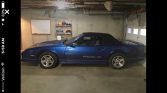3rd gen blue 1990 Chevrolet Camaro Iroc-Z convertible For Sale
