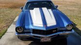 2nd gen blue 1972 Chevrolet Camaro Z28 clone auto For Sale