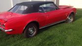1st gen red 1967 Chevrolet Camaro RS convertible V8 For Sale
