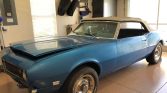 1st gen blue 1968 Chevrolet Camaro convertible V8 For Sale