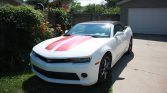 5th gen white 2014 Chevrolet Camaro RS convertible For Sale