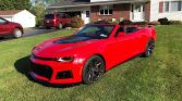 6th gen red 2017 Chevrolet Camaro ZL1 convertible For Sale