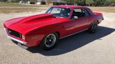 1st gen red 1969 Chevrolet Camaro Twin Turbo LS For Sale