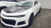 6th gen white 2018 Chevrolet Camaro ZL1 automatic For Sale