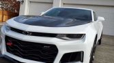 6th gen white 2018 Chevrolet Camaro ZL1 automatic For Sale